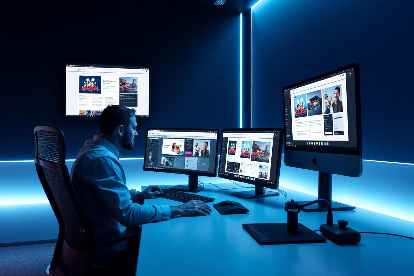 Sultan Tech working on modern website designs
